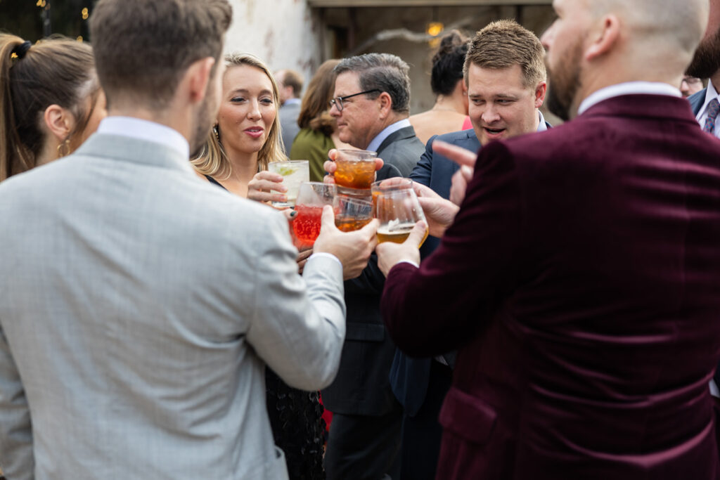 Barr Mansion Wedding Photos cocktail hour