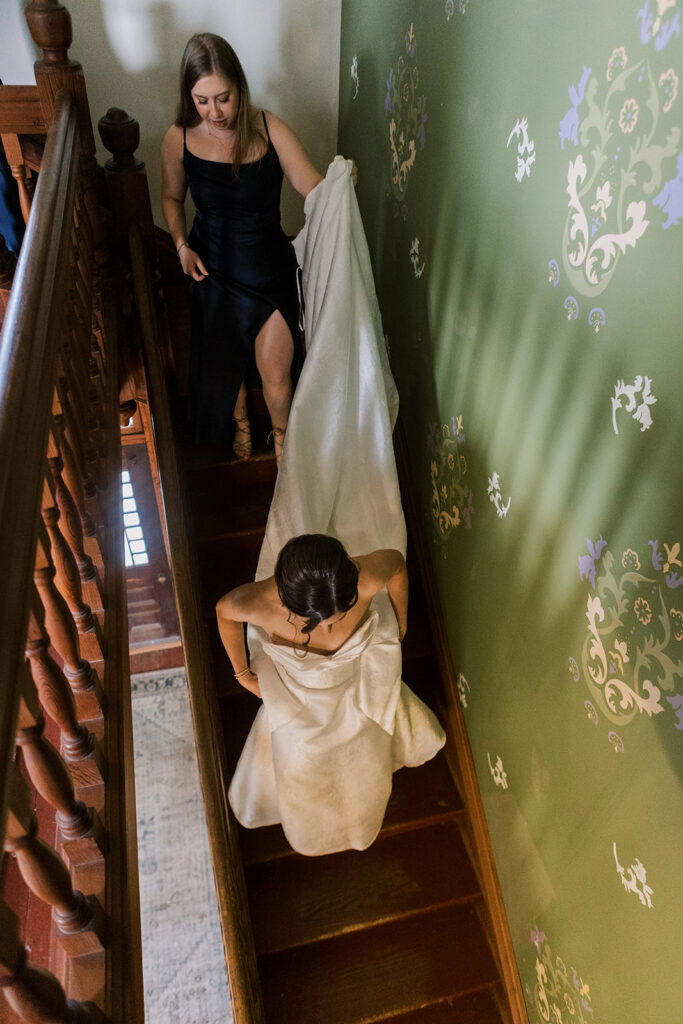 Barr Mansion Wedding Photos Bride getting ready