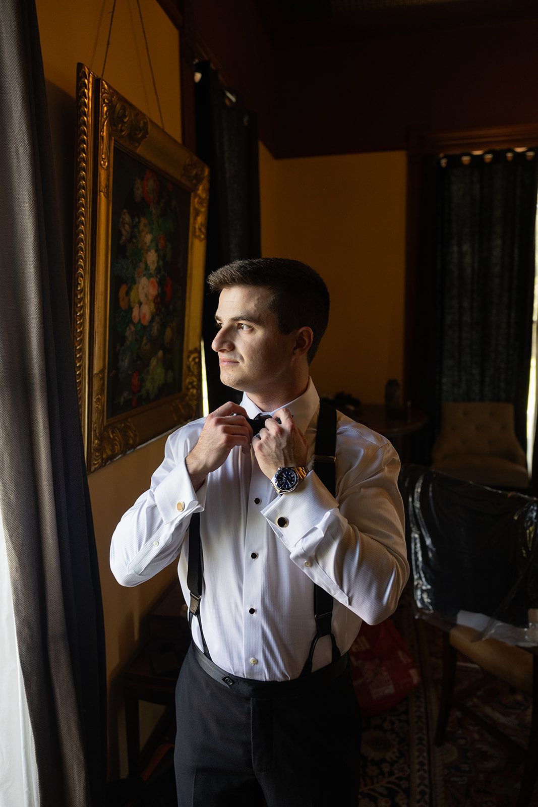 Barr Mansion Wedding Photos Bride getting ready